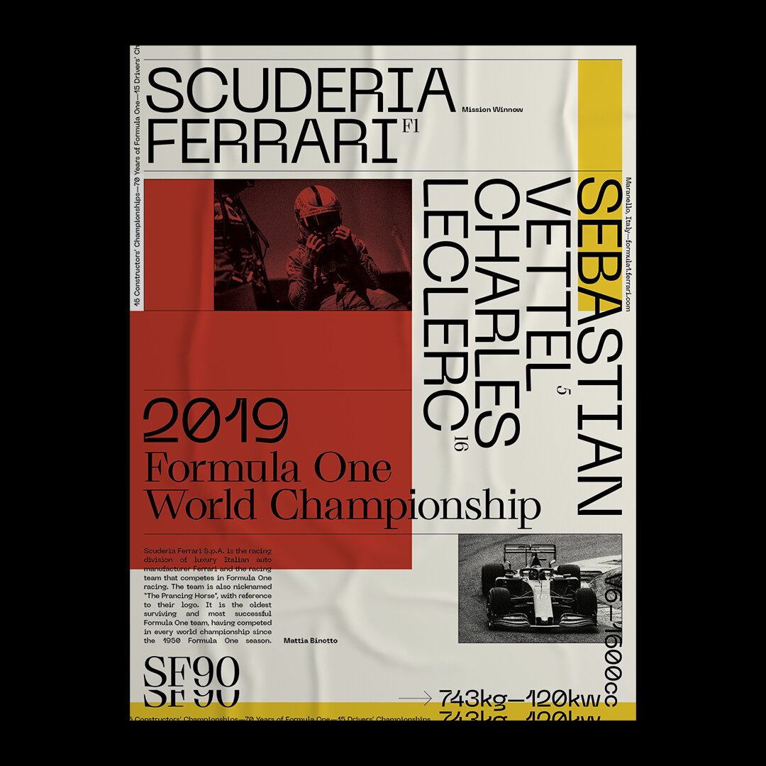 Experimental typography poster 16