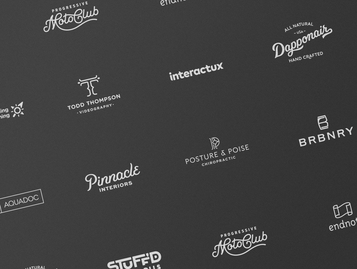 A selection of logo and branding work by John Vrhovnik
