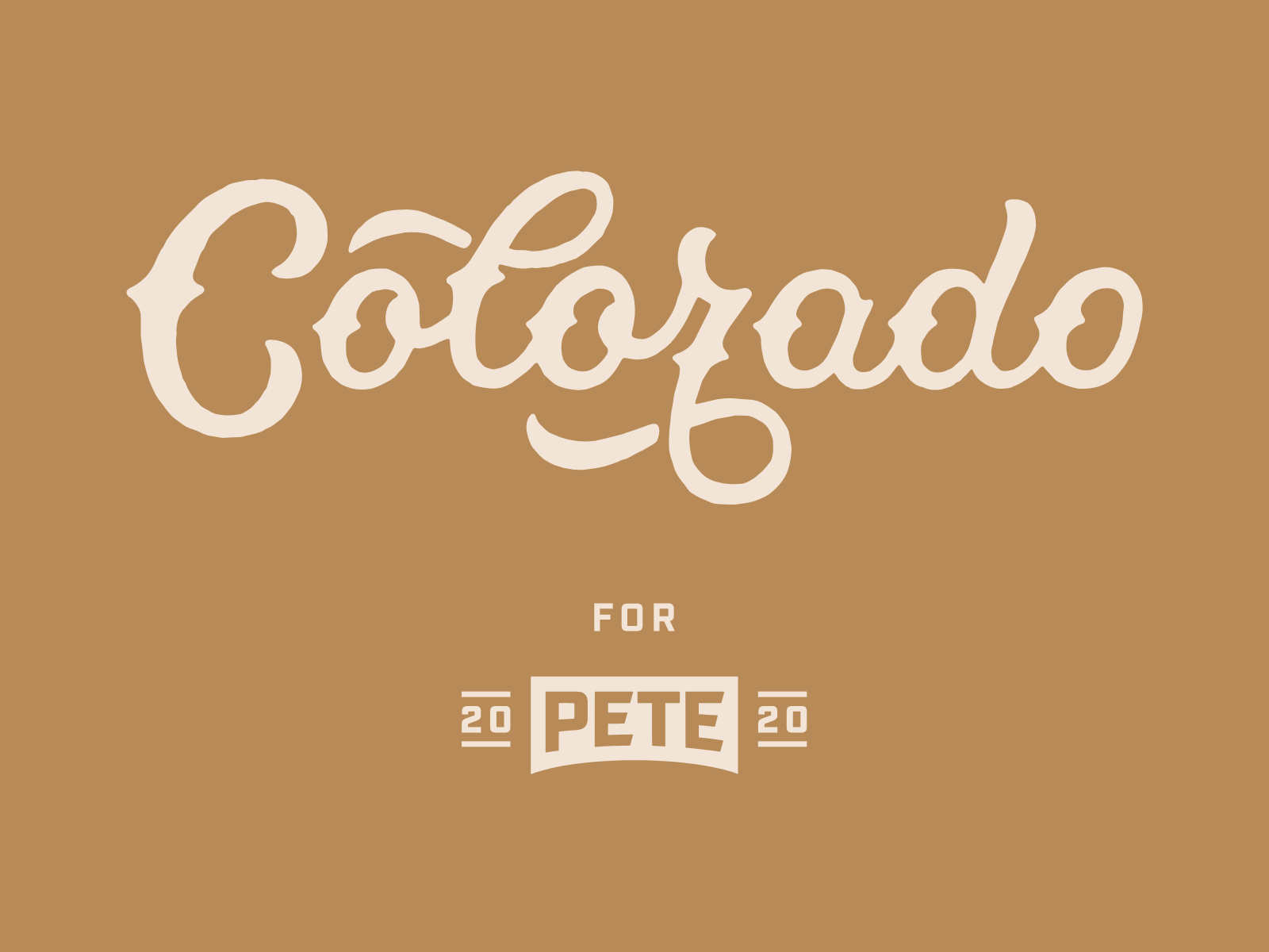 Pete for America — Colorado placard