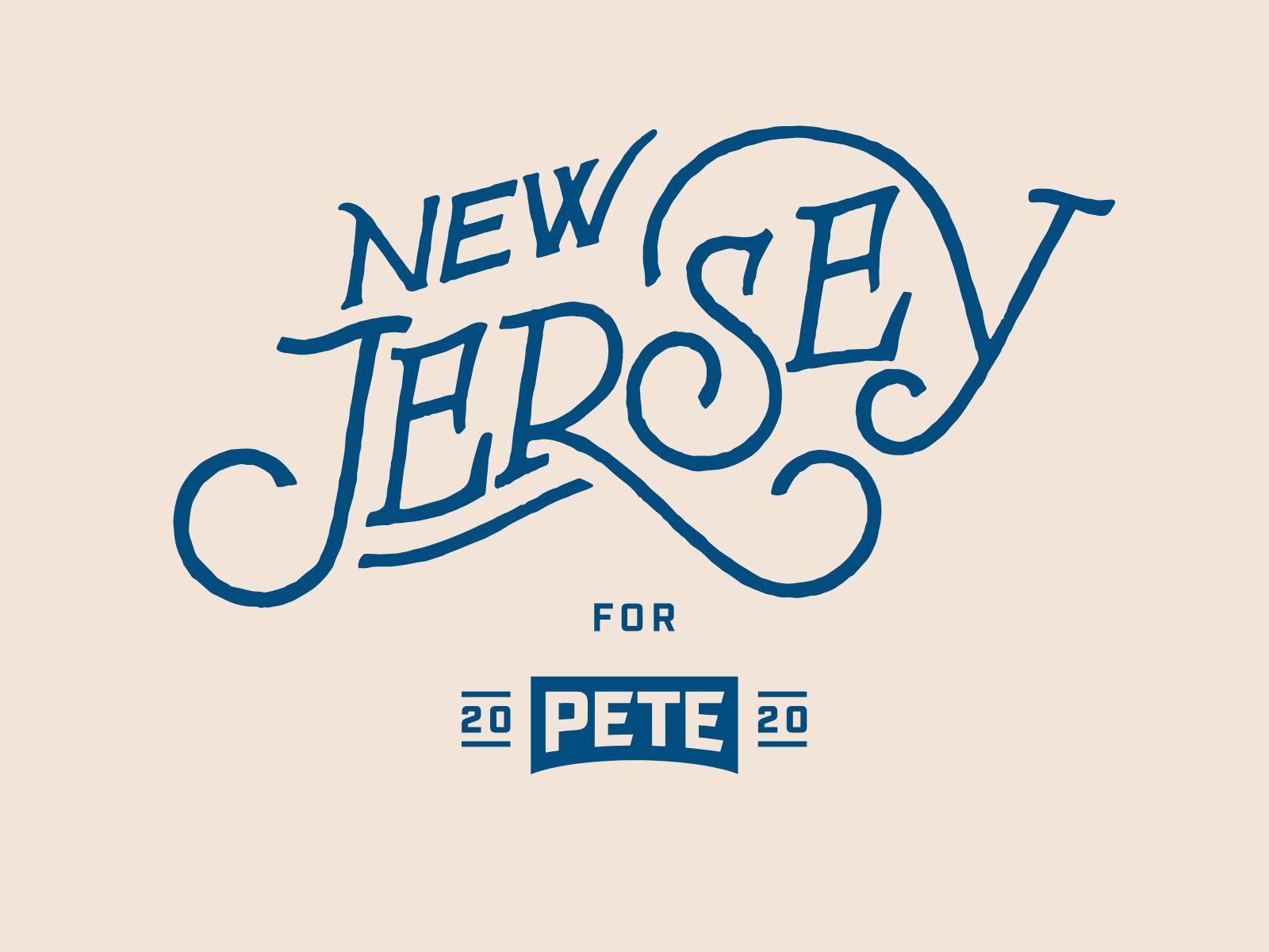 Pete for America — New Jersey placard
