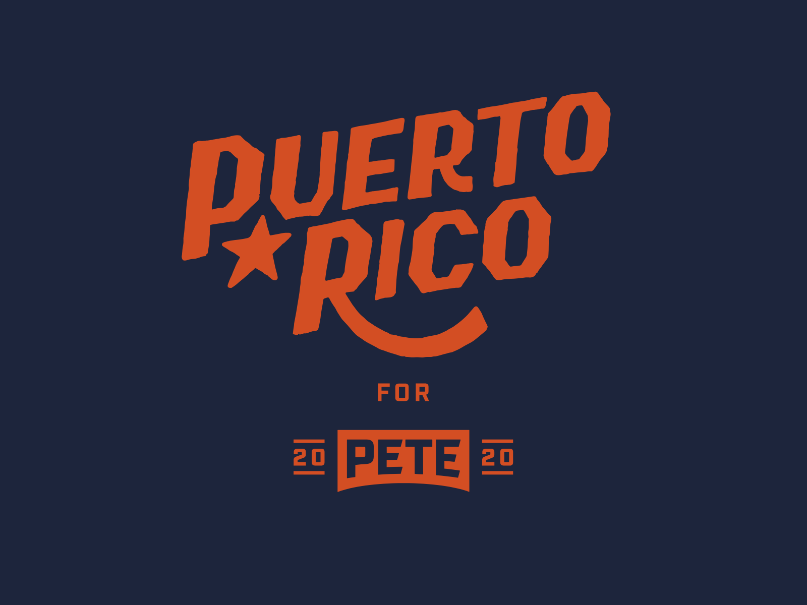 Pete for America — Puerto Rico placard